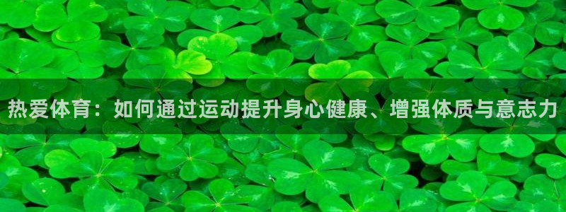 球王会体育：热爱体育：如何通过运动提升身心健康、增强体质与意志力